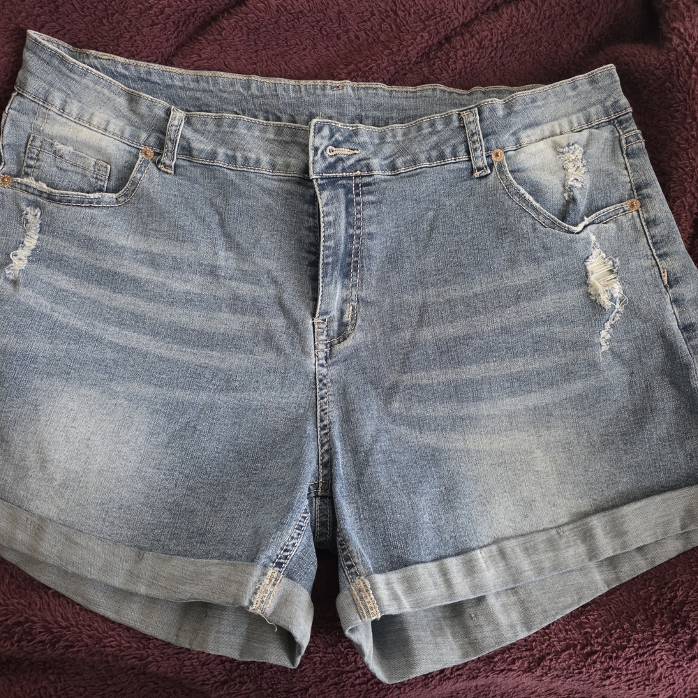 Light Blue Women's Denim Jean Shorts
